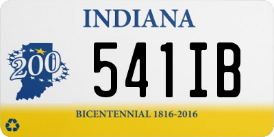 IN license plate 541IB