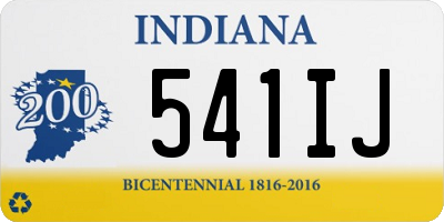 IN license plate 541IJ