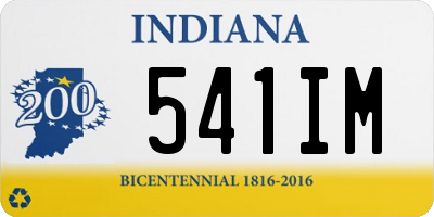 IN license plate 541IM