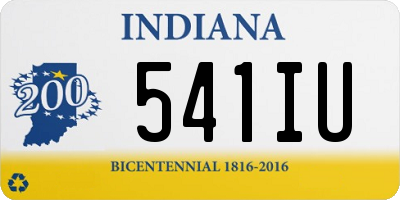 IN license plate 541IU
