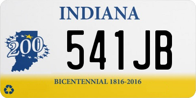 IN license plate 541JB