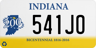 IN license plate 541JO