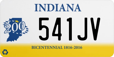 IN license plate 541JV