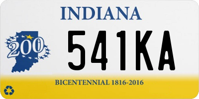 IN license plate 541KA