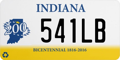 IN license plate 541LB