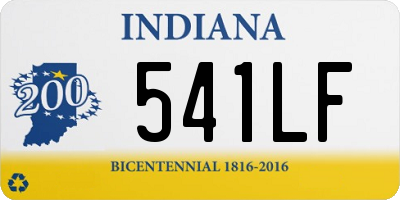 IN license plate 541LF