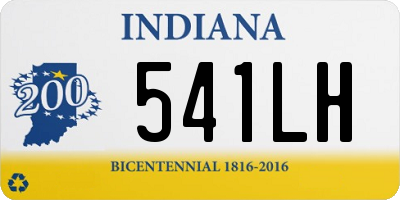 IN license plate 541LH