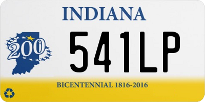 IN license plate 541LP