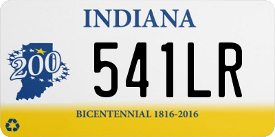 IN license plate 541LR