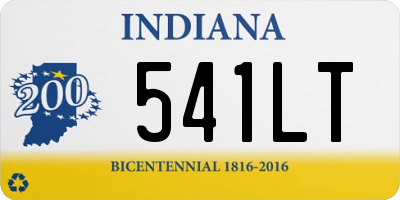 IN license plate 541LT