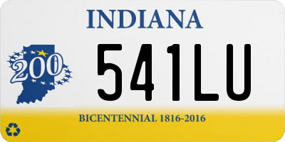 IN license plate 541LU