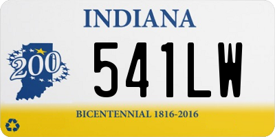 IN license plate 541LW