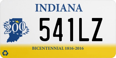 IN license plate 541LZ