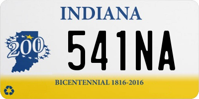 IN license plate 541NA