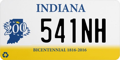 IN license plate 541NH