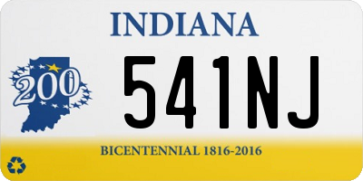 IN license plate 541NJ