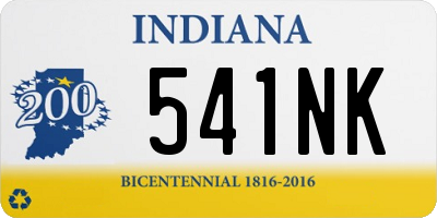 IN license plate 541NK