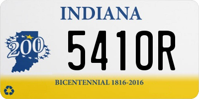 IN license plate 541OR