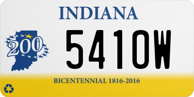 IN license plate 541OW