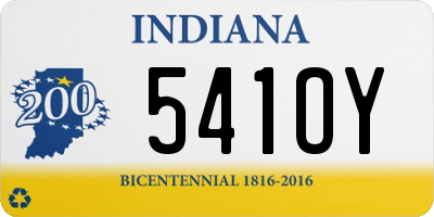 IN license plate 541OY