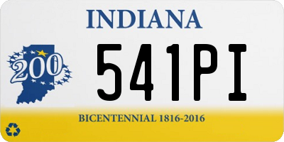 IN license plate 541PI