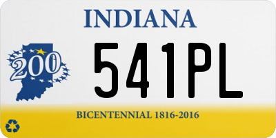 IN license plate 541PL