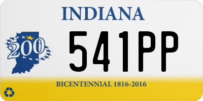 IN license plate 541PP