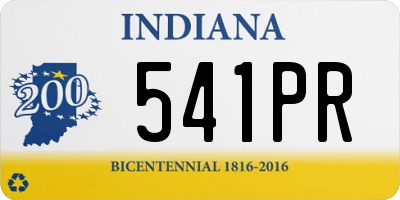 IN license plate 541PR