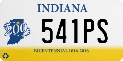 IN license plate 541PS