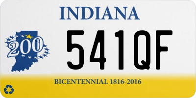 IN license plate 541QF