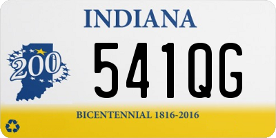 IN license plate 541QG