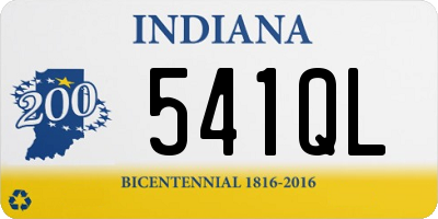 IN license plate 541QL