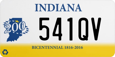 IN license plate 541QV