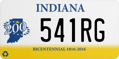 IN license plate 541RG