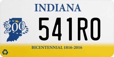 IN license plate 541RO