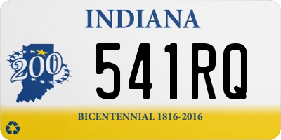 IN license plate 541RQ