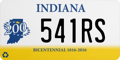 IN license plate 541RS