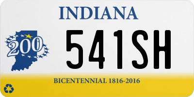 IN license plate 541SH