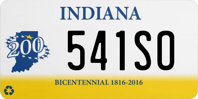 IN license plate 541SO