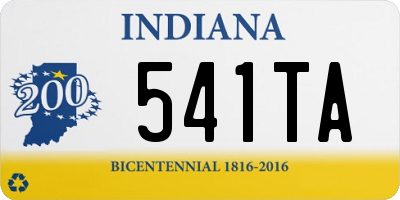 IN license plate 541TA