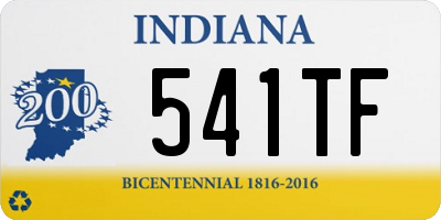 IN license plate 541TF