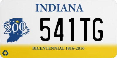 IN license plate 541TG