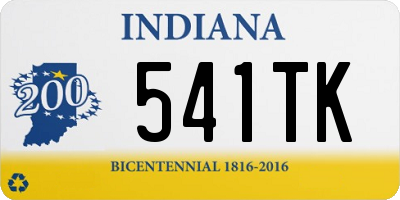 IN license plate 541TK