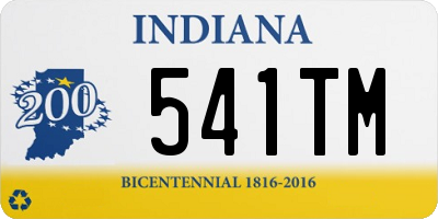 IN license plate 541TM