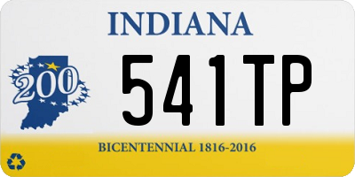 IN license plate 541TP