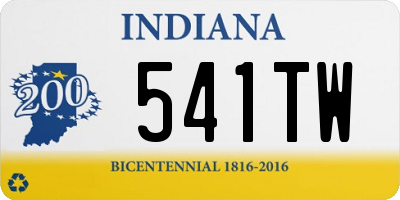 IN license plate 541TW