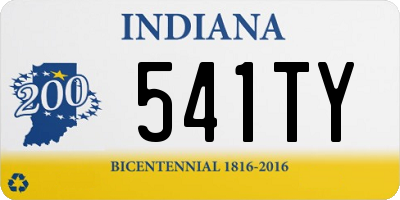 IN license plate 541TY