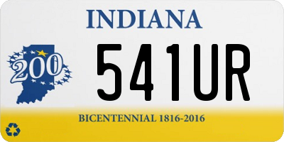 IN license plate 541UR