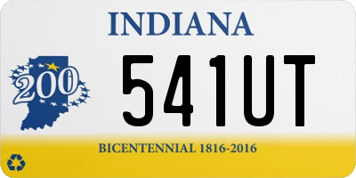 IN license plate 541UT