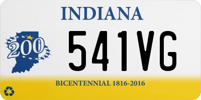 IN license plate 541VG